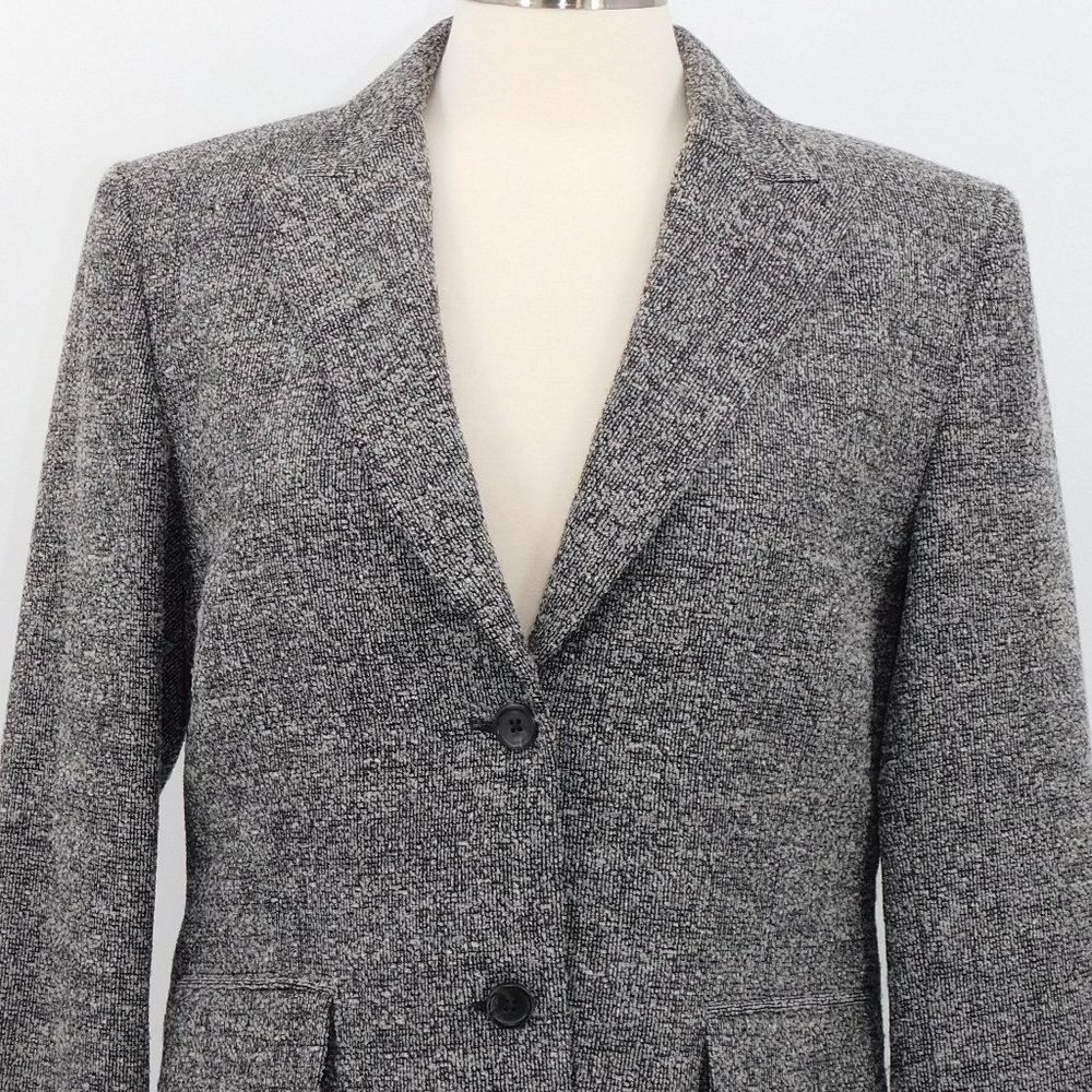 Talbots Wool Blend Lined  Blazer Made in Italy